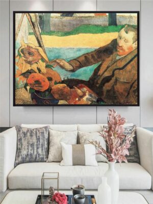 “Brown & Yellow Abstract Framed Wall Art”