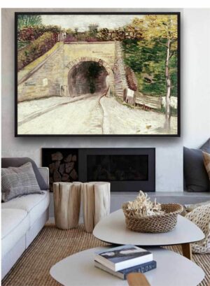 “Tunnel Through Hillside By Van Gogh Wall Art