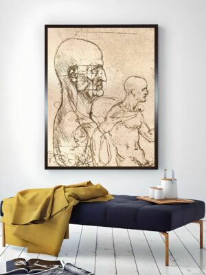“Beige Human Figure Painting Wall Art”