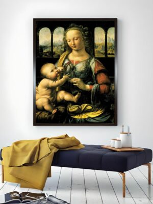 “Black Madonna & Carnation Painting Wall Art”