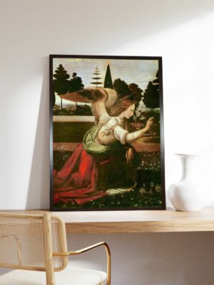 “Green & Red The Annunciation Wall Painting”