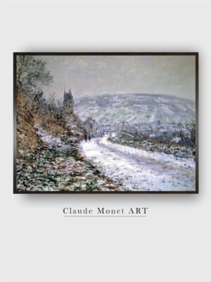 “White  Beige Winter Canvas Painting Wall Art”