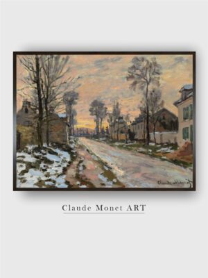 “Green  Blue Route Louveciennes Canvas Painting Wall Art”