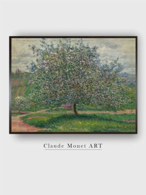 “White  Green Le Pommier 1880 Painting Framed Wall Art”